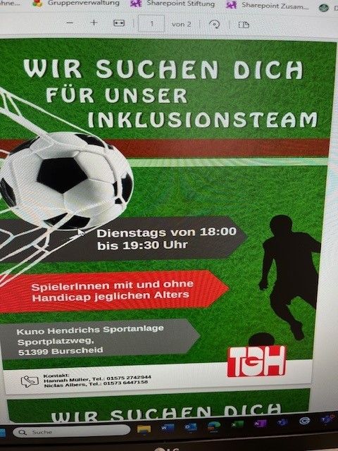 Aufbau einer inklusiven Fussballmannschaft