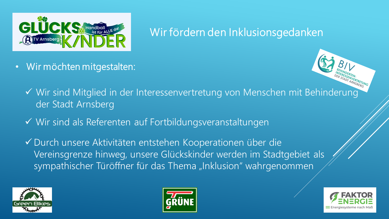 TVA Glückskinder – Handball ist für ALLE da!